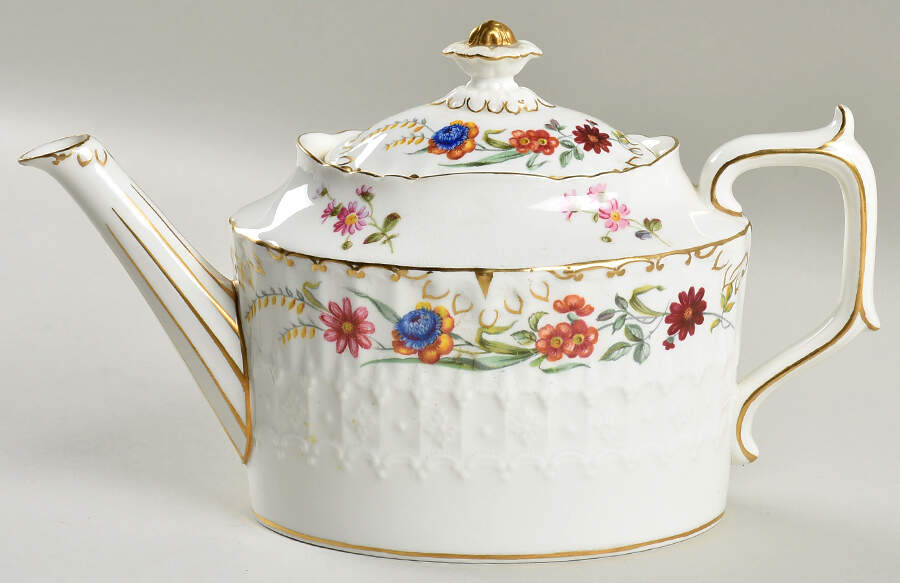 Chatsworth Teapot & Lid by Royal Crown Derby-1
