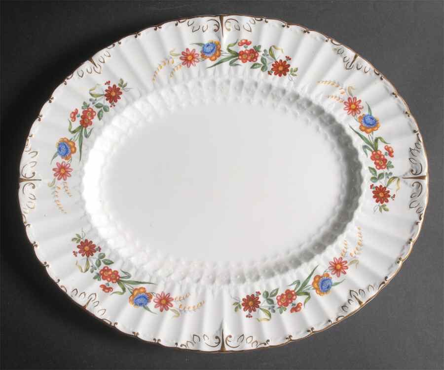 Chatsworth 15" Oval Serving Platter by Royal Crown Derby-1