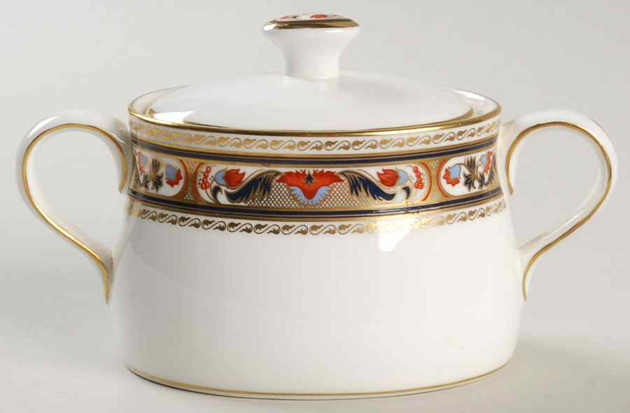 Chardonnay Sugar Bowl & Lid by Royal Crown Derby-1