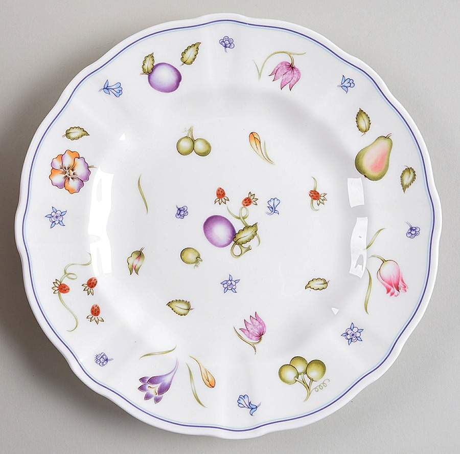 Chatsworth (Scalloped, Fruit) Salad Plate by Royal Crown Derby-1