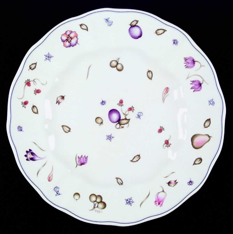 Chatsworth (Scalloped, Fruit) Dinner Plate by Royal Crown Derby-1