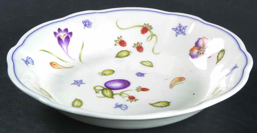 Chatsworth (Scalloped, Fruit) Coupe Cereal Bowl by Royal Crown Derby-1