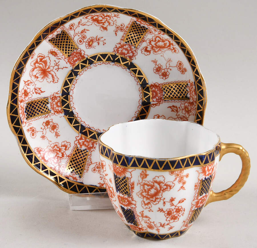 Chatsworth Flat Cup & Saucer Set by Royal Crown Derby-1