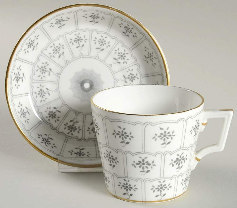 Claridge Flat Cup & Saucer Set by Royal Crown Derby-1