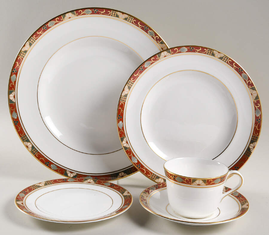 Cloisonne 40 Piece Estate Set by Royal Crown Derby-1