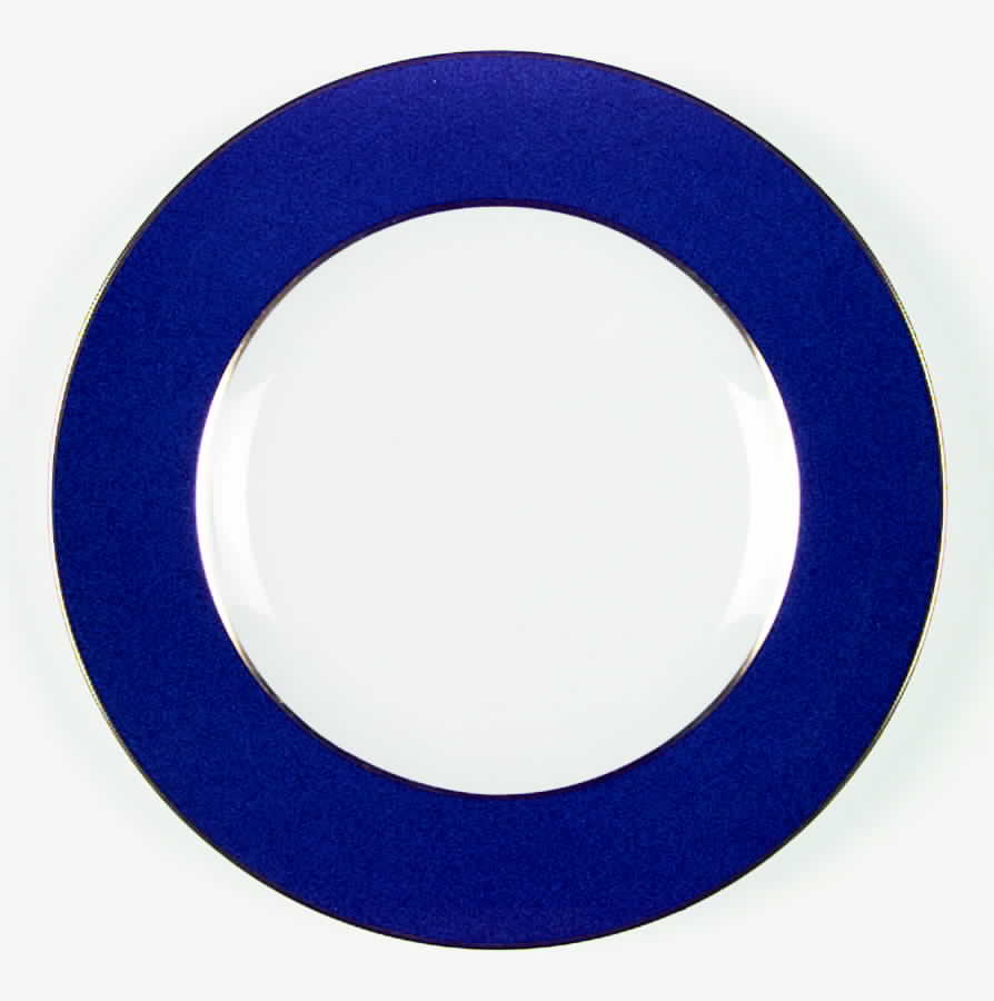 Cobalt Band (Gold Trim) Service Plate (Charger) by Royal Crown Derby-1
