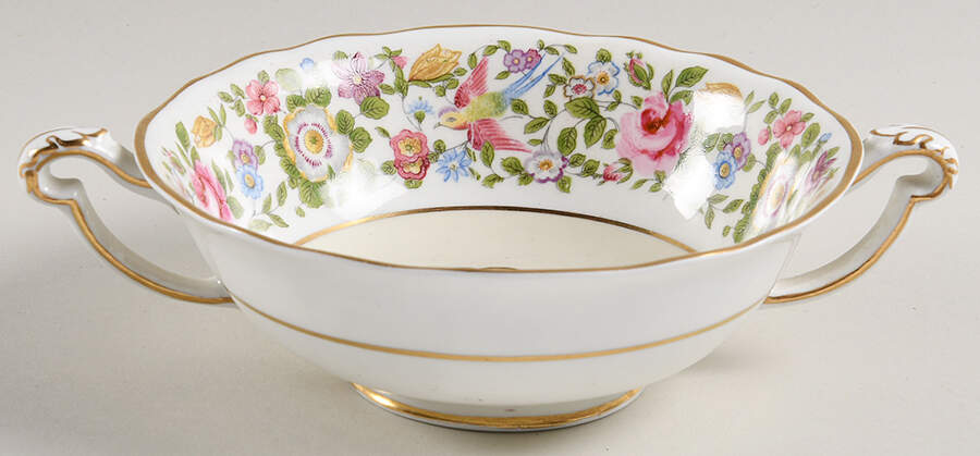 Cotswold Footed Cream Soup Bowl by Royal Crown Derby-1