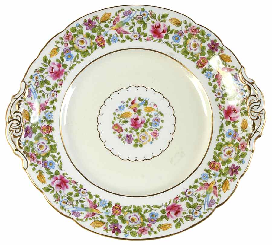 Cotswold Handled Cake/Pastry Plate by Royal Crown Derby-1