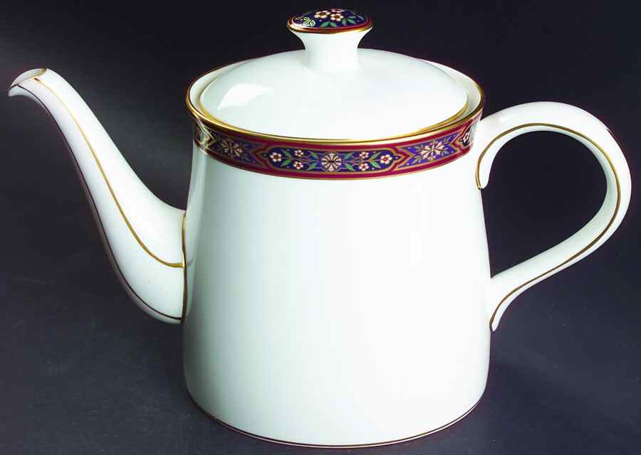 Dauphin Teapot & Lid by Royal Crown Derby-1