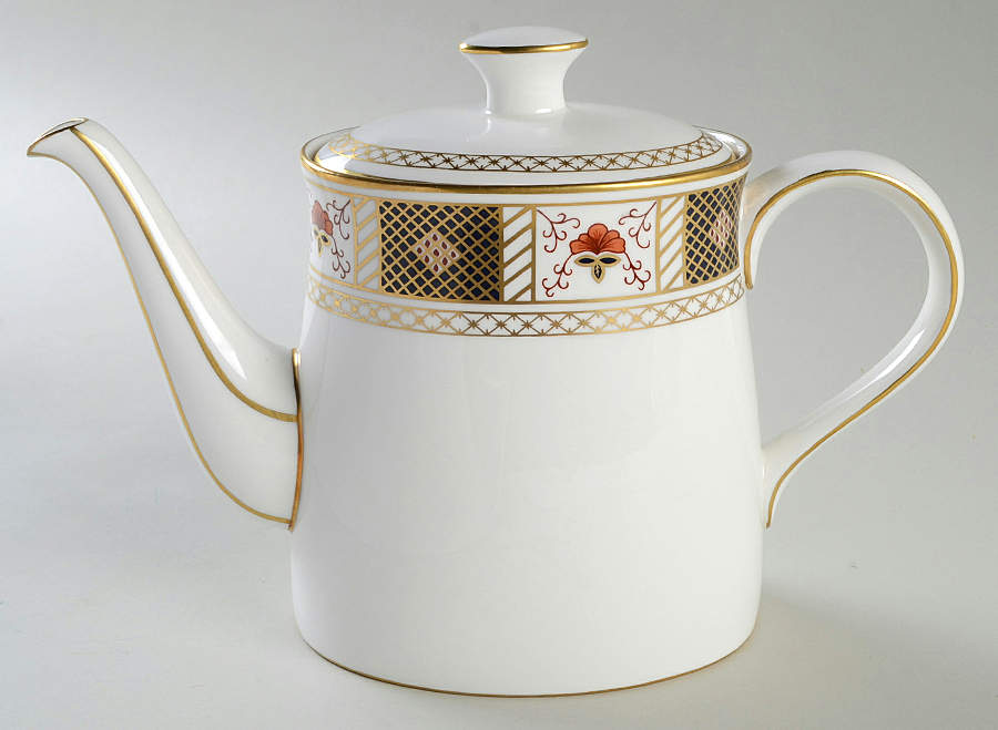 Derby Border Teapot & Lid by Royal Crown Derby-1