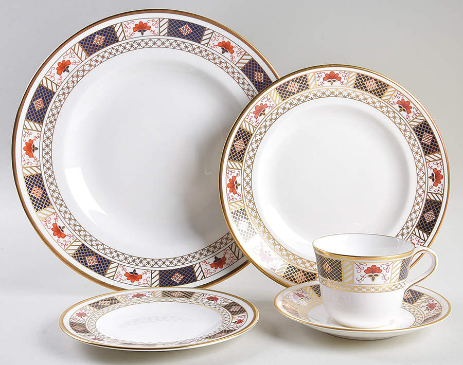 Derby Border 40 Piece Estate Set by Royal Crown Derby-1