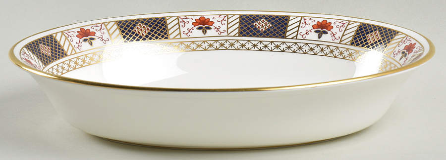 Derby Border 10" Oval Vegetable Bowl by Royal Crown Derby-1