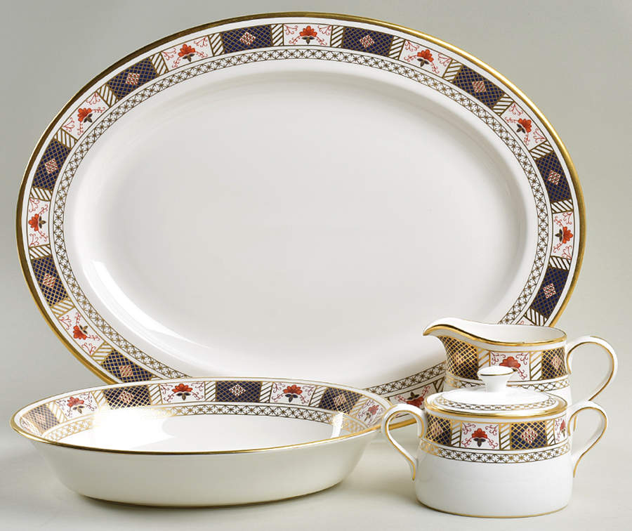 Derby Border 5 Piece Hostess Set by Royal Crown Derby-1