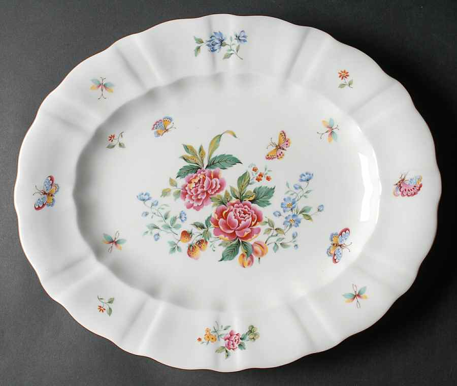 Derby Days (Surrey Shape) 14" Oval Serving Platter by Royal Crown Derby-1