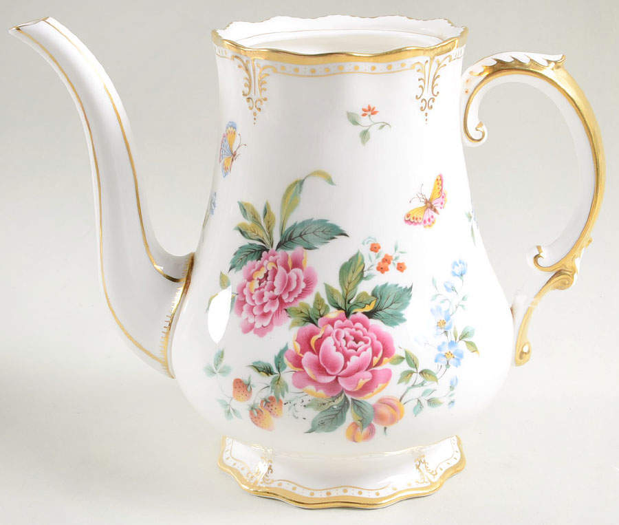 Derby Days (Royal Shape) Coffee Pot No Lid by Royal Crown Derby-1