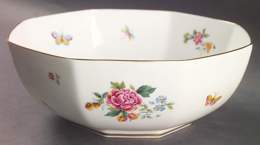Derby Days (Royal Shape) 8" Octagonal Vegetable Bowl by Royal Crown Derby-1