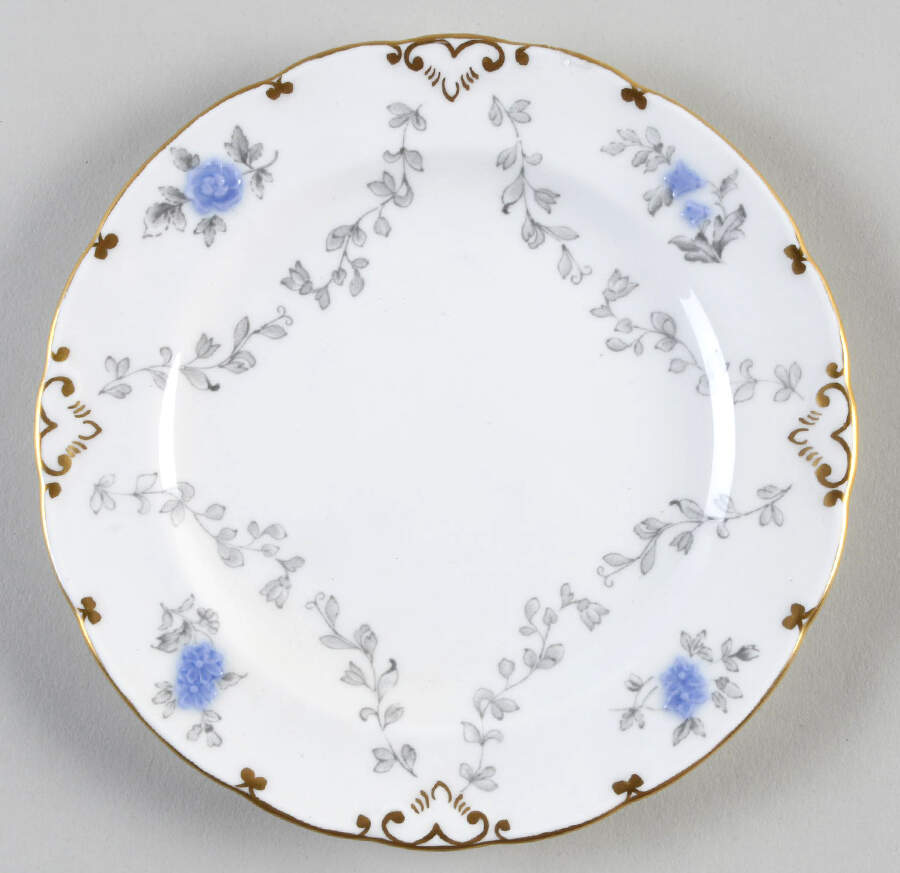 Delphine Bread & Butter Plate by Royal Crown Derby-1