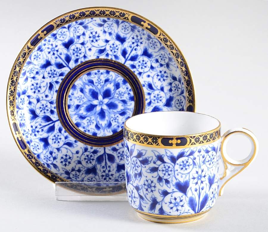 Derby Lily Flat Demitasse Cup & Saucer Set by Royal Crown Derby-1