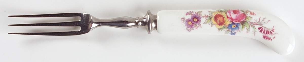 Derby Posies Individual Fruit Fork with Stainless Tines by Royal Crown Derby-1