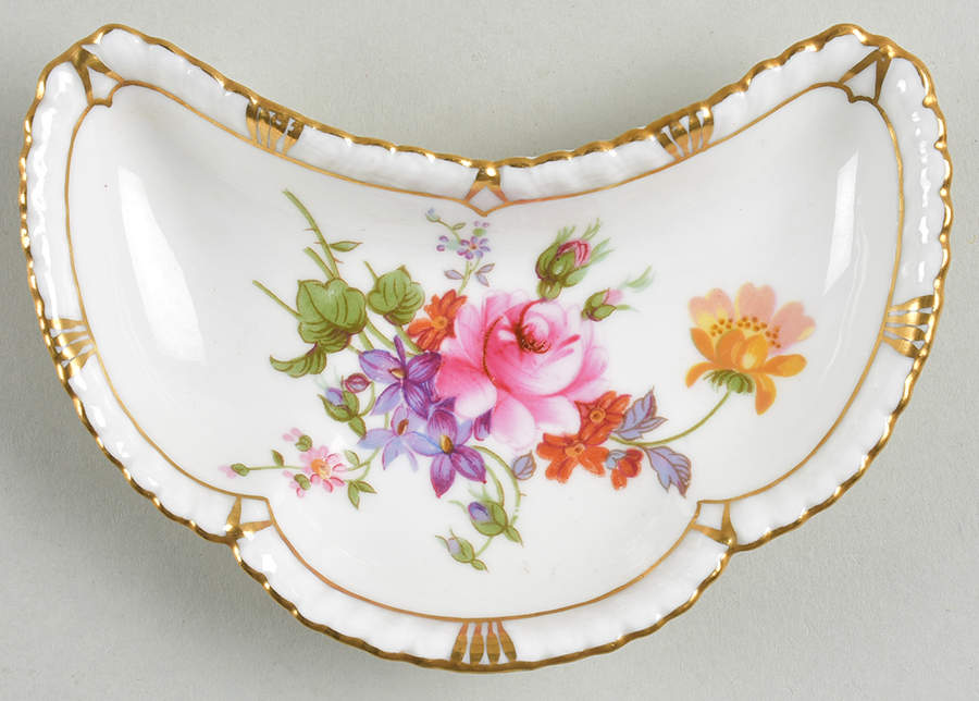Derby Posies Crescent Tray by Royal Crown Derby-1