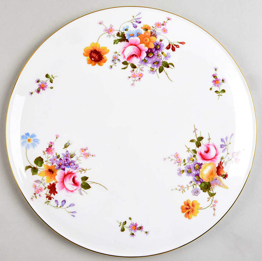Derby Posies Cake Plate by Royal Crown Derby-1