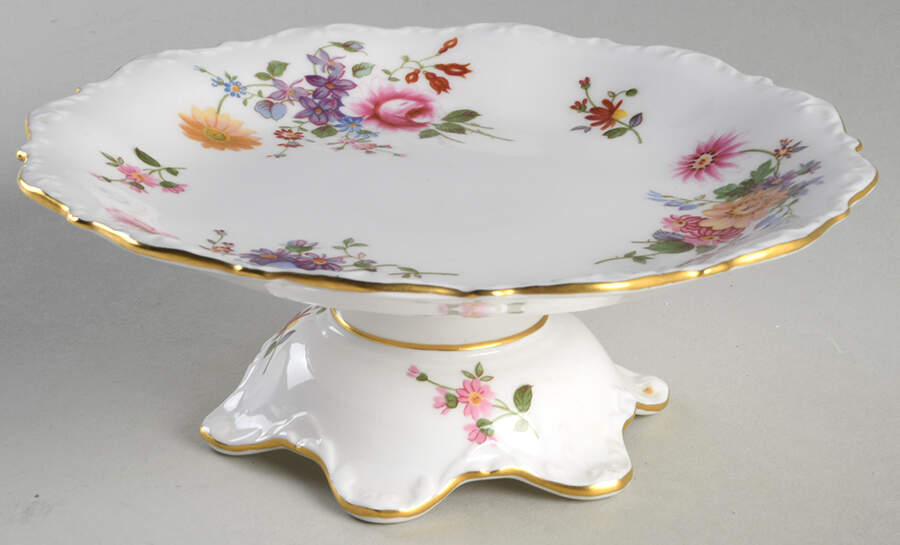 Derby Posies Round Compote (Height X Width) by Royal Crown Derby-1