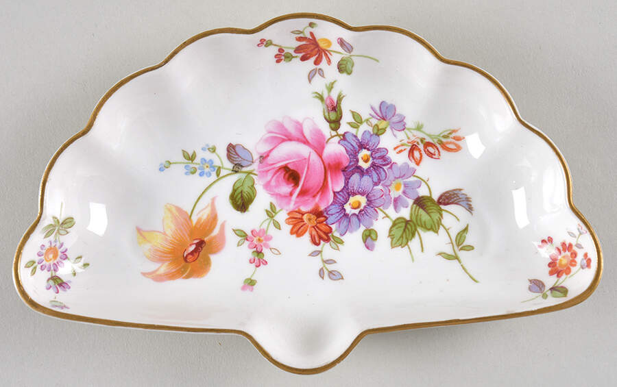 Derby Posies Fan Tray by Royal Crown Derby-1