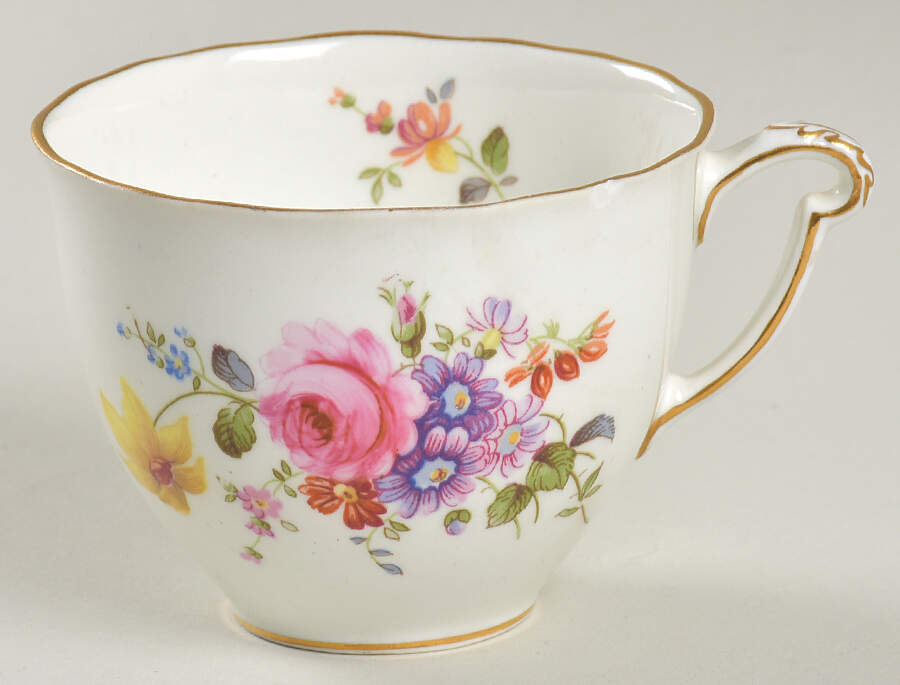 Derby Posies Flat Cup by Royal Crown Derby-1