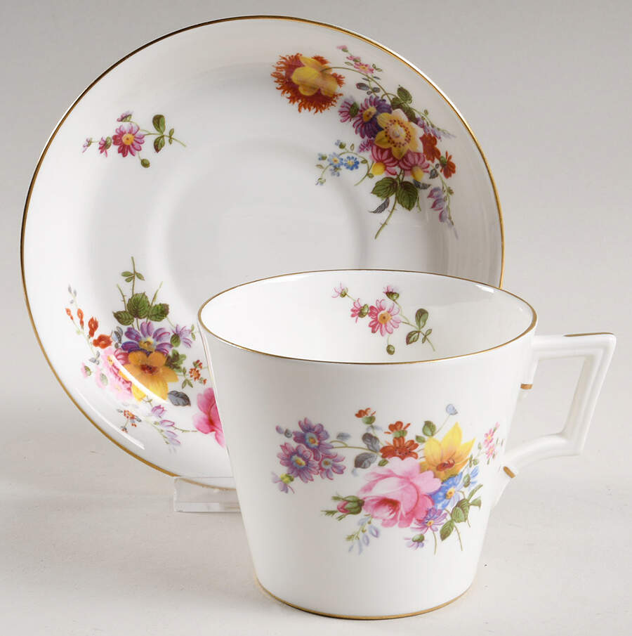 Derby Posies Oversized Cup & Saucer Set by Royal Crown Derby-1