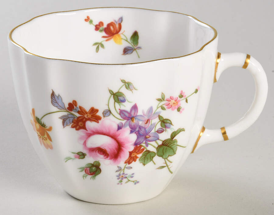 Derby Posies Flat Cup by Royal Crown Derby-1