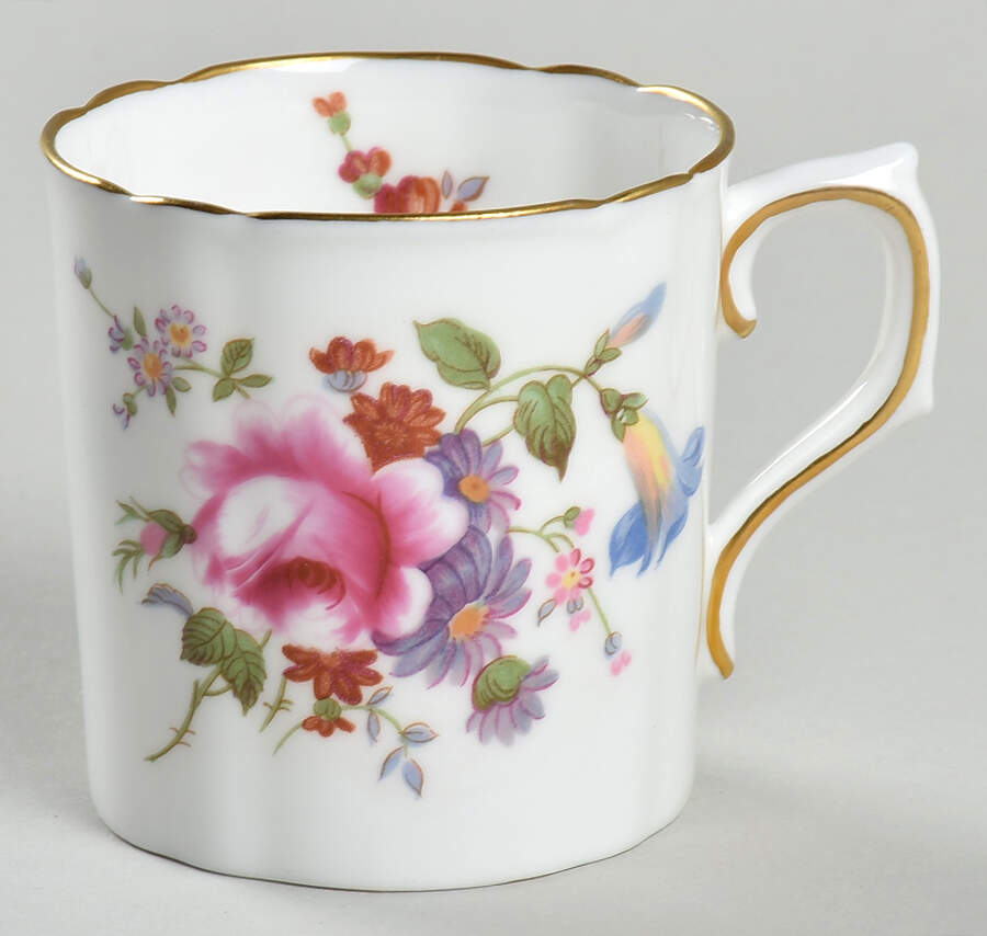 Derby Posies Flat Demitasse Cup by Royal Crown Derby-1