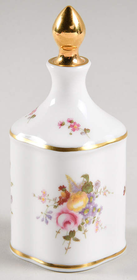 Derby Posies Perfume Bottle with Stopper by Royal Crown Derby-1