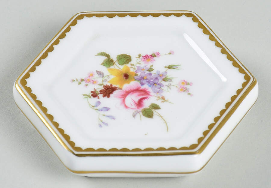 Derby Posies Lid for Trinket Box by Royal Crown Derby-1