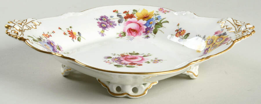 Derby Posies 1685 Square Basket by Royal Crown Derby-1