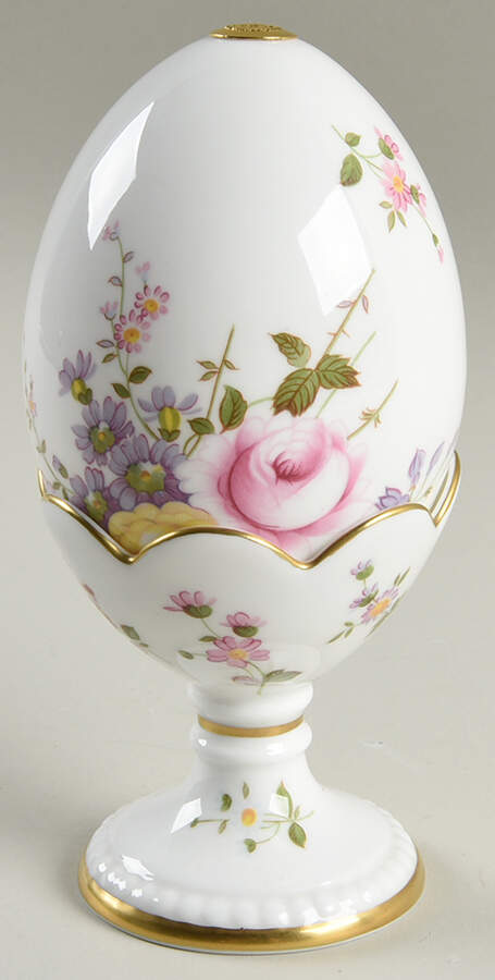 Derby Posies Egg and Stand by Royal Crown Derby-1