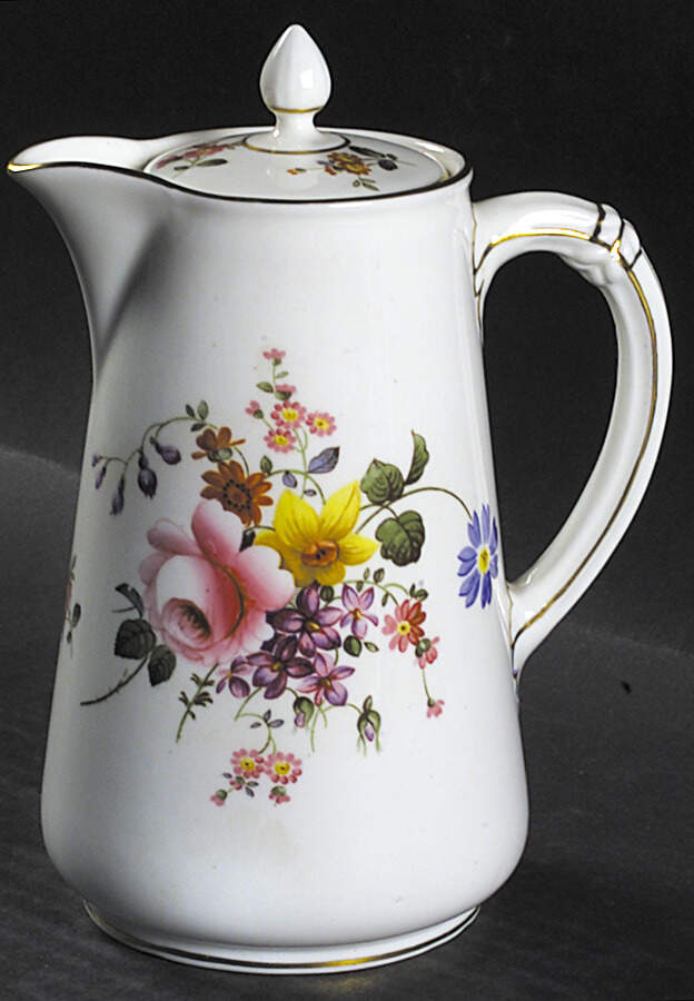 Derby Posies Large Syrup with Lid by Royal Crown Derby-1