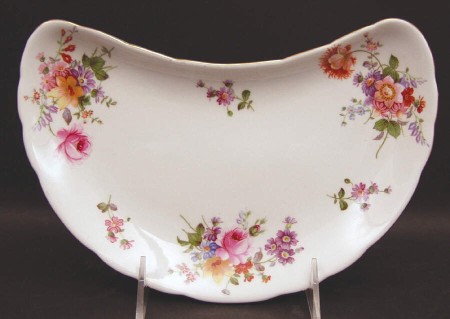 Derby Posies Crescent Salad Plate by Royal Crown Derby-1