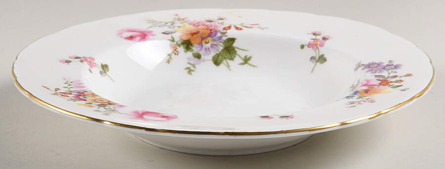 Derby Posies Rim Soup Bowl by Royal Crown Derby-1