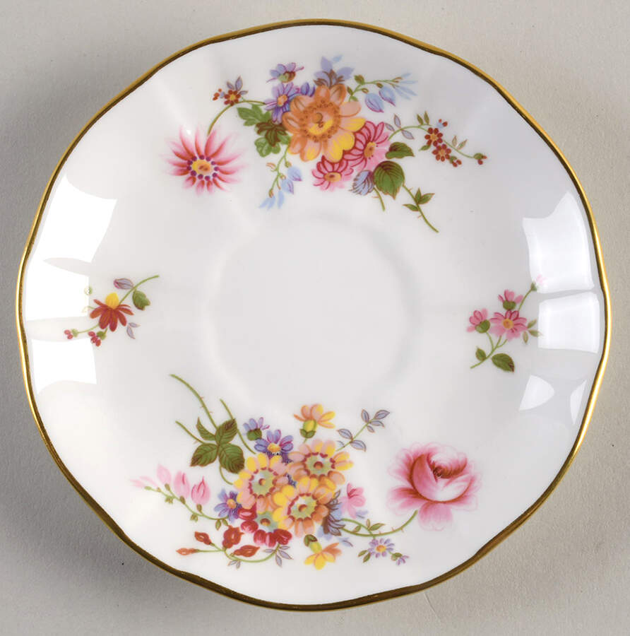Derby Posies Saucer for Flat Cup by Royal Crown Derby-1