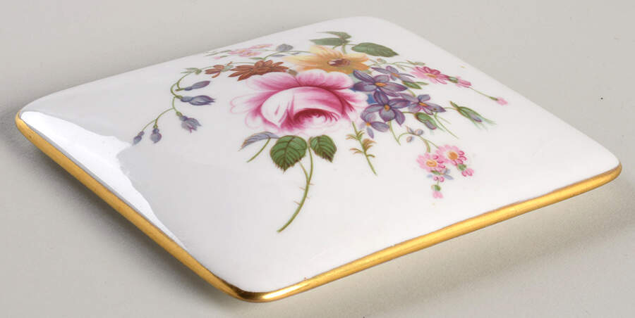 Derby Posies Lid for Cigarette Box by Royal Crown Derby-1