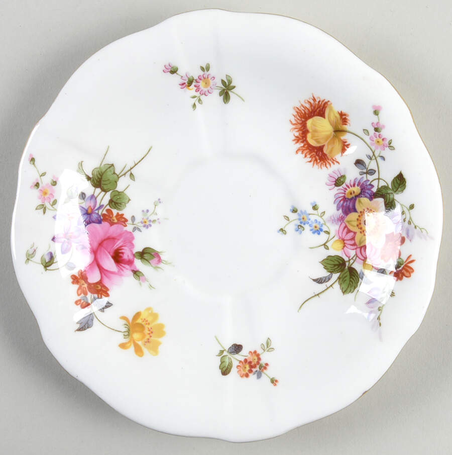 Derby Posies Saucer for Flat Cup by Royal Crown Derby-1