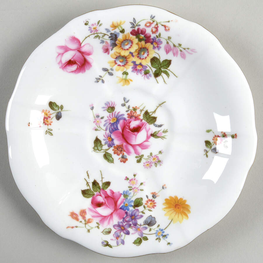 Derby Posies Saucer for Flat Cup by Royal Crown Derby-1