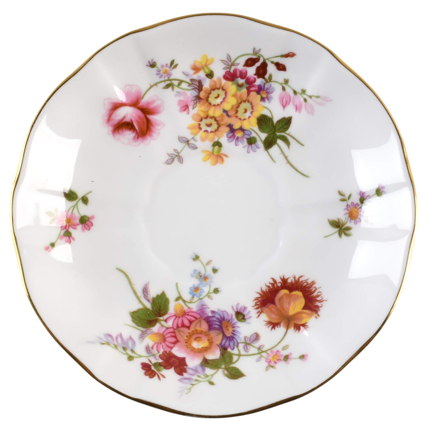 Derby Posies Saucer for Flat Cup by Royal Crown Derby-1