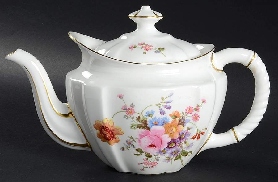 Derby Posies Small Teapot & Lid by Royal Crown Derby-1