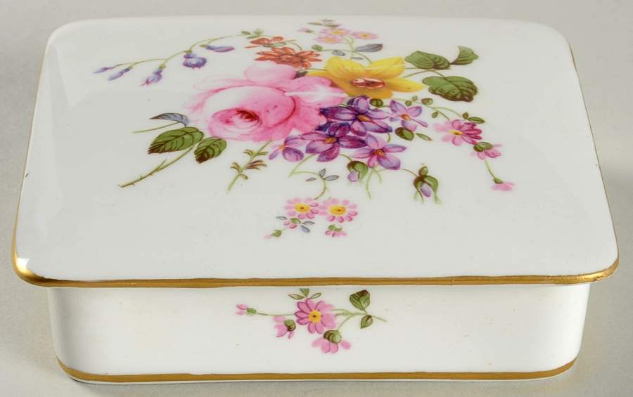Derby Posies Cigarette Box & Lid by Royal Crown Derby-1