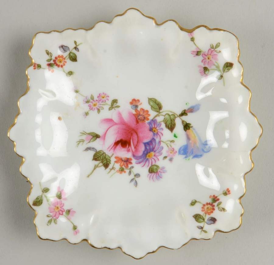 Derby Posies 4" Square Ashtray by Royal Crown Derby-1