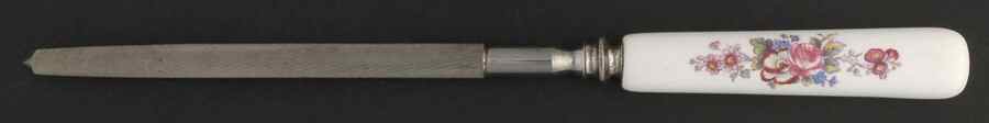 Derby Posies Knife Sharpener, Steel Rod by Royal Crown Derby-1