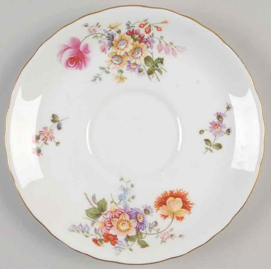 Derby Posies Saucer for Cream Soup Bowl by Royal Crown Derby-1