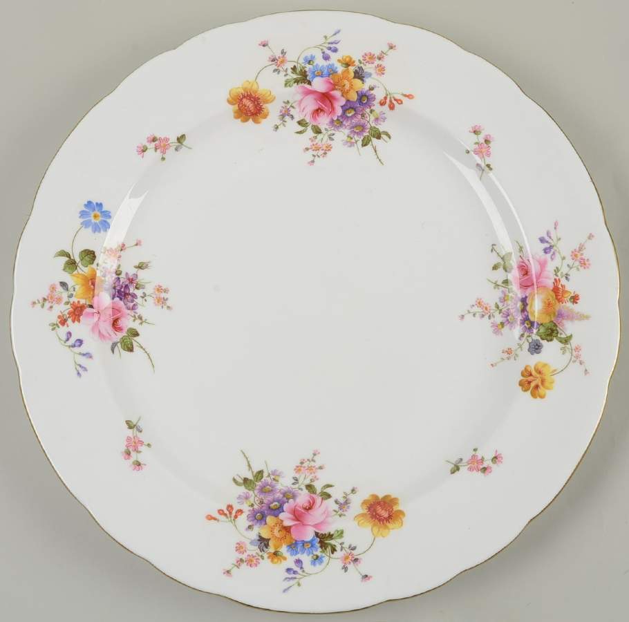 Derby Posies 14" Chop Plate (Round Platter) by Royal Crown Derby-1