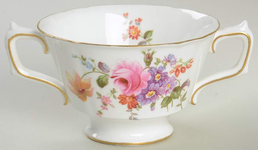 Derby Posies Footed Bouillon Cup by Royal Crown Derby-1